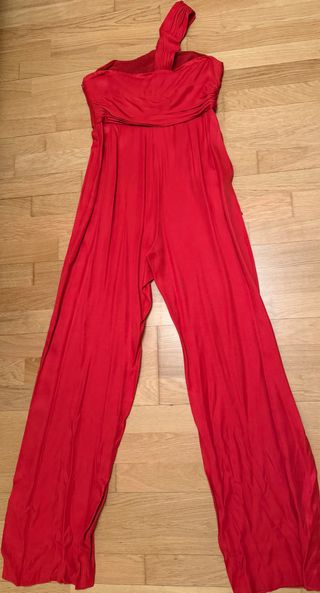 Mono Mango drapeado rojo