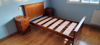 Dormitorio Juvenil Pino Macizo Rústico