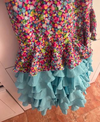 Vestido Flamenca Niña Roney Talla 12 años