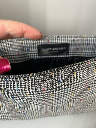 Bolso Kurt Geiger cuadros pelo cadena multicolor