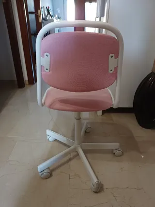 Silla de escritorio infantil rosa