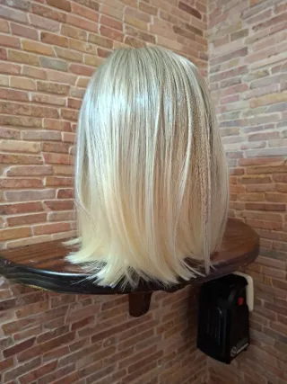 Peluca rubia degradado