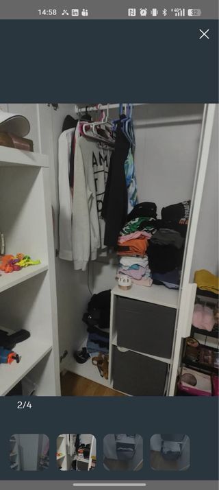 Armario blanco de madera