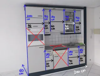 Muebles de cocina, ELECTRODOMESTICOS NO INCLUIDOS