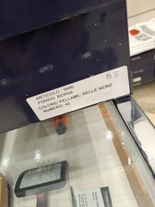 Mocassini doppia fibbia n.42 in pelle nero.