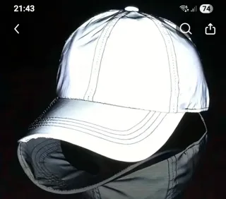 Gorra reflectante ajustable gris