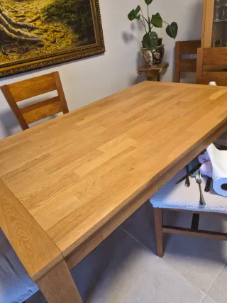 Mesa de comedor roble salvaje