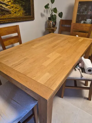 Mesa de comedor roble salvaje