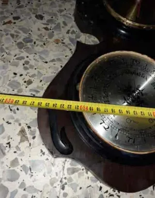 Reloj Antiguo 94cm Barómetro Termómetro.ver leer