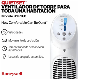 Ventilador de torre Honeywell QuietSet