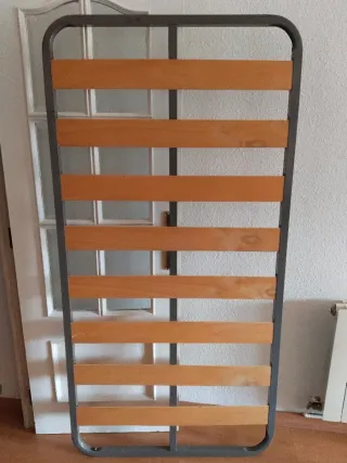 Somier 90cm madera y metal