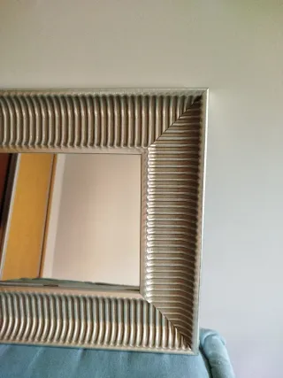 2 Espejos Ikea Marco Plateado