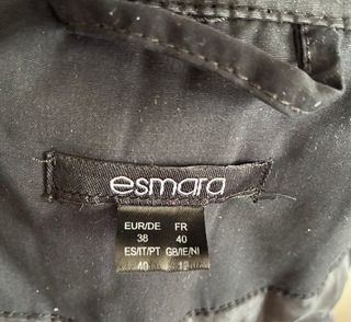 Abrigo canguro premamá negro - Esmara