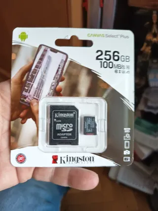 Tarjeta Micro SD Kingston 256GB + Adaptador