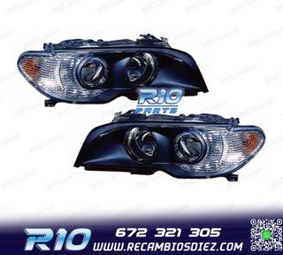 FAROS BMW E46 COUPÉ FONDO NEGRO + INTERMITENTE