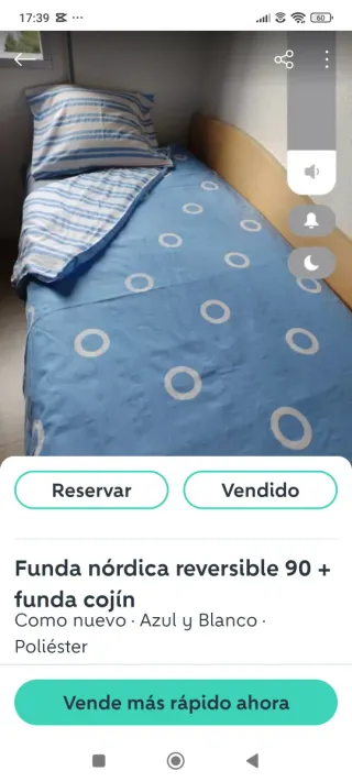 Funda Nórdica Reversible 90 + Funda Cojín