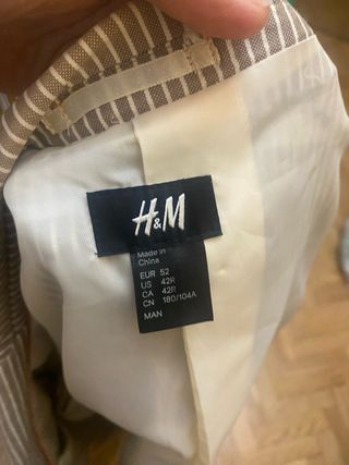 Chaqueta de rayas para hombre