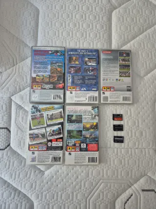 PSP UMD Juegos + 3 Tarjetas Memoria