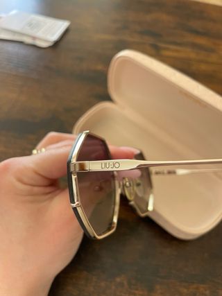 Gafas de sol Liu Jo Octogonales Doradas/Verde Oliv