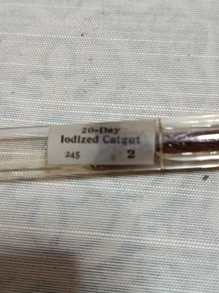 Hilo de catgut para intervención
