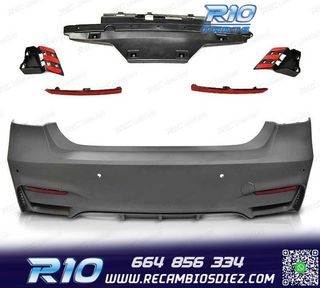PARAGOLPES TRASERO BMW F30 LOOK M3 + KIT ESCAPE