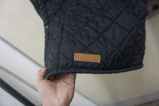 Cappotto Burberrys trapuntato nero