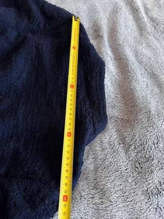 Blazer vintage bouclé blu navy