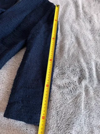 Blazer vintage bouclé blu navy