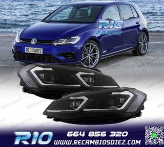 FAROS FULL LED DINAMICOS VOLKSWAGEN VW GOLF 7.5 17-19 LOOK R