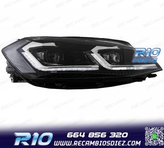 FAROS FULL LED DINAMICOS VOLKSWAGEN VW GOLF 7.5 17-19 LOOK R