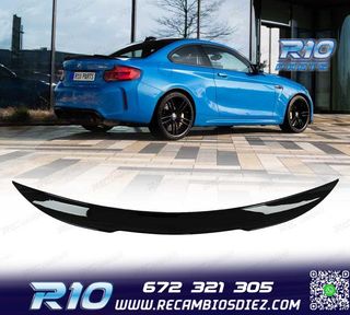 ALERON SPOILER BMW F22 LOOK M4 NEGRO BRILLO