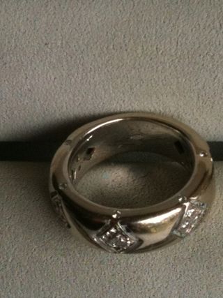 Anillo Suarez Oro Blanco y Diamantes