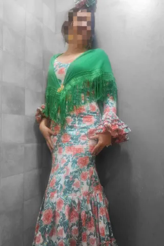 Traje de gitana flamenca Micaela Villa +2 mant.T38