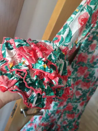 Traje de gitana flamenca Micaela Villa +2 mant.T38