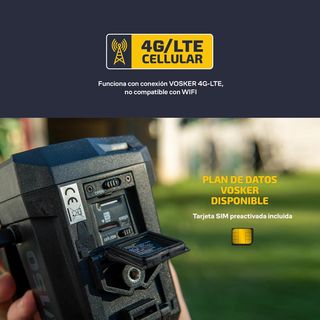 Cámara Seguridad Vosker V150 Solar 4G LTE