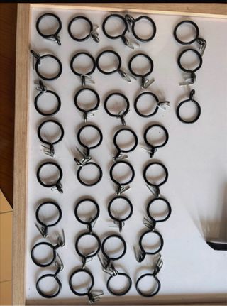 Soportes, anillas y adornos forja. 3 e cada par.