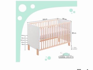 Cuna colecho 120x60 Umami y Kit colecho + colchon