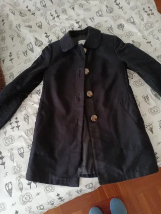 Gabardina Mango Negra