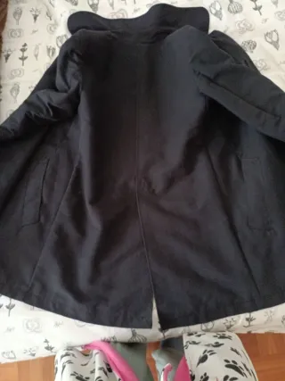 Gabardina Mango Negra