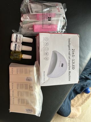 Kit Uñas Gel LED Lámpara y Accesorios