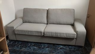 Sofá KIVIK 3 plazas gris Tibbleby