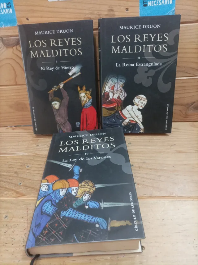 Lote 3 libros Los Reyes Malditos - Maurice Druon