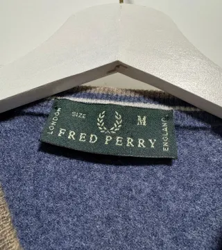 Jersey Fred Perry Lana Cuello Pico Talla S