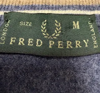 Jersey Fred Perry Lana Cuello Pico Talla S