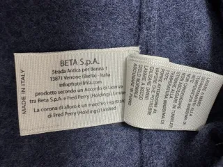 Jersey Fred Perry Lana Cuello Pico Talla S