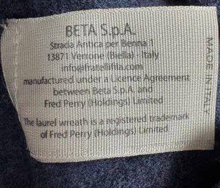 Jersey Fred Perry Lana Cuello Pico Talla S