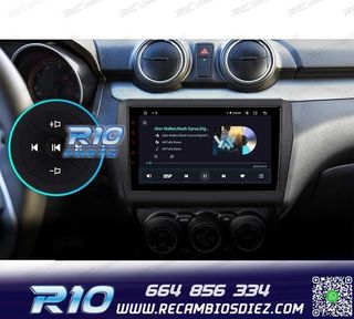 RADIO GPS ANDROID 12 9" PARA SUZUKI SWIFT 17-22
