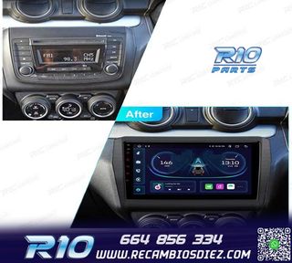 RADIO GPS ANDROID 12 9" PARA SUZUKI SWIFT 17-22