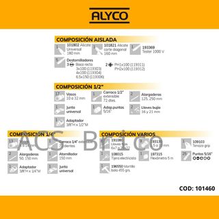 Maletín Herramientas 98 Piezas Alyco 101460
