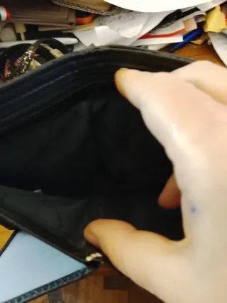 Portafoglio Renato Balestra pitone nero/grigio